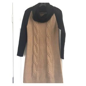NY Collection Sweater dress camel/black